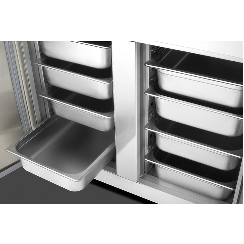 Luxus-Design Gewerbeküche Tiefkühltruhe Kühlschrank Arbeitstisch suitalbe für 400 * 600mm Backformen