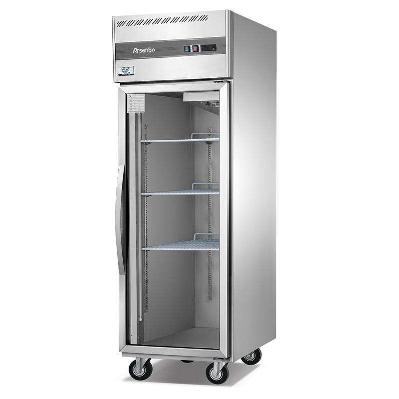 Aufrechter Voller-Edelstahl-Luxusvitrinen-Kühlschrank