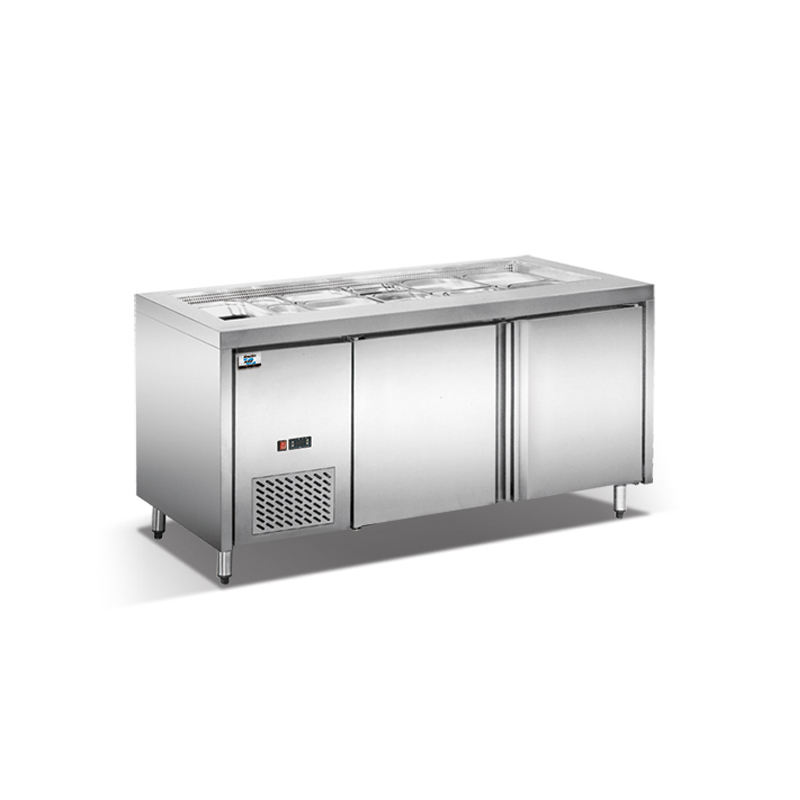 Umweltfreundliche luftkühlung undercounter sandwich arbeitstisch 0 ~ 10 ° c