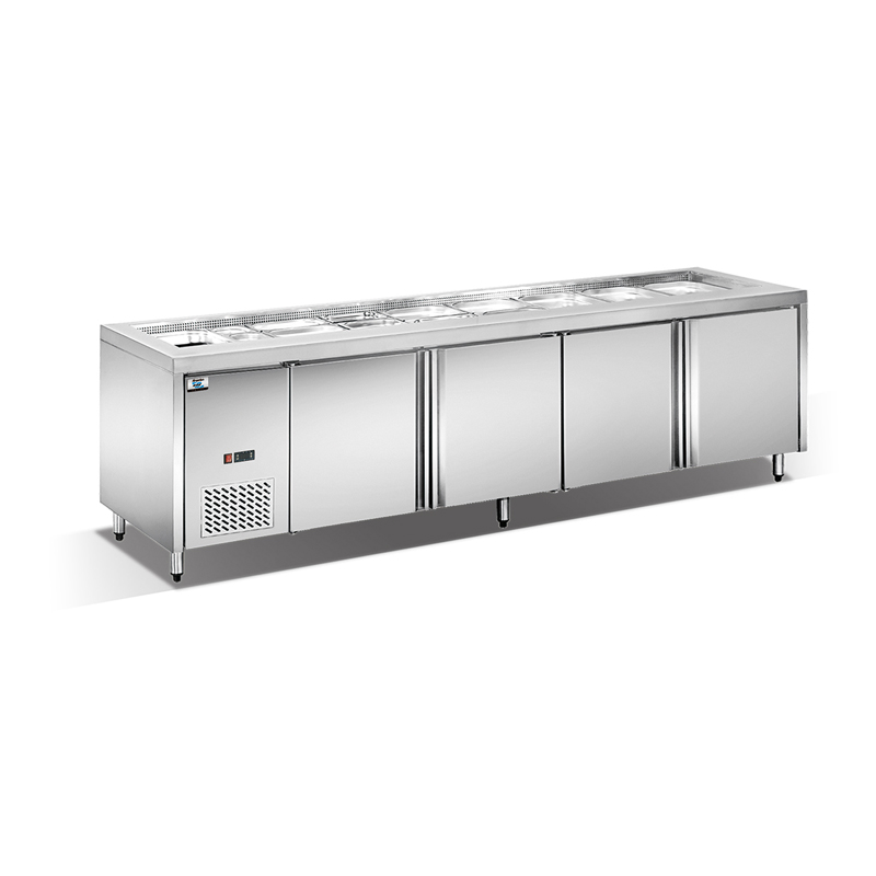 Umweltfreundliche luftkühlung undercounter sandwich arbeitstisch 0 ~ 10 ° c